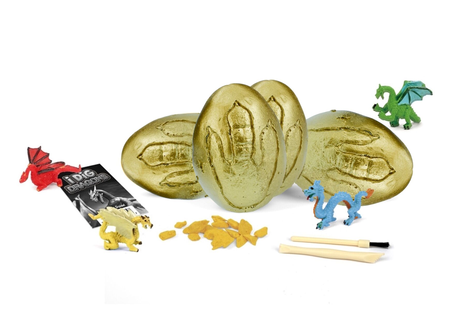 I DIG DRAGON EGG DIG KIT SET OF 4