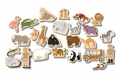 FRIDGE FRIENDS ZOO ANIMALS 25PC