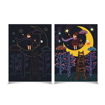 SCRATCH CARDS SET-FULL MOON