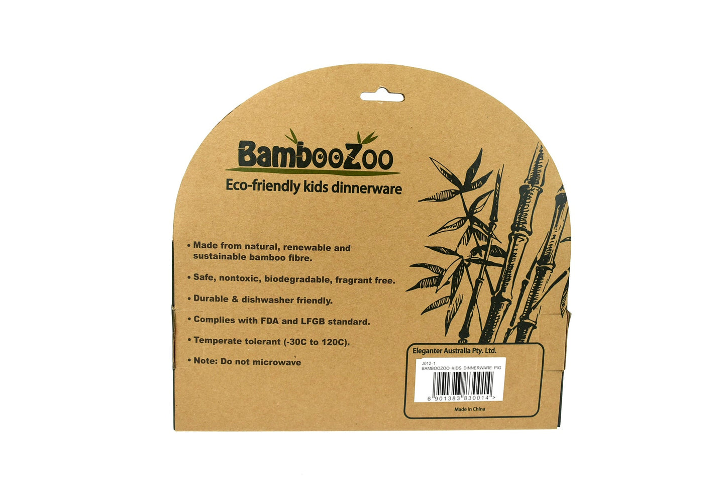 BAMBOOZOO DINNERWARE PIG 5PCS - Bamboo Sprout