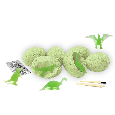 I DIG GLOW IN THE DARK DINO EGG DIG KIT SET OF 12 - Bamboo Sprout