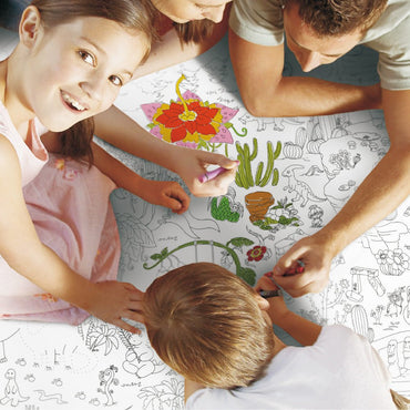 GIANT COLOURING POSTER PADS - THE WORLD - Bamboo Sprout