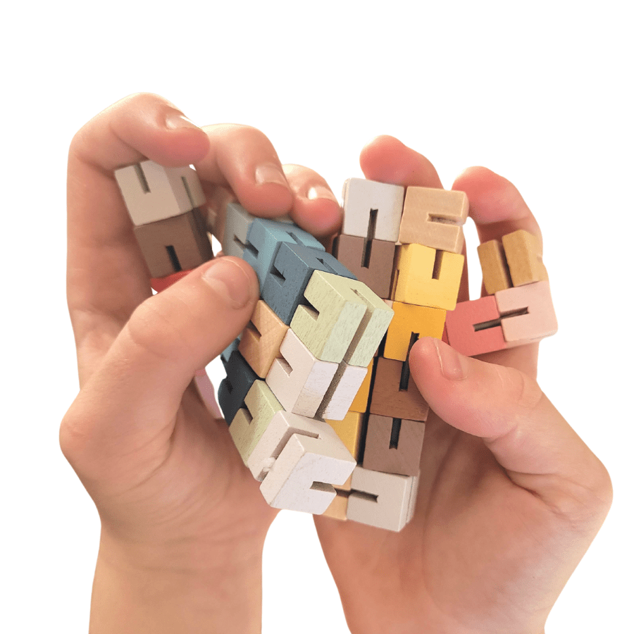 CALM & BREEZY TWIST & LOCK BLOCKS SET OF 3 - Bamboo Sprout