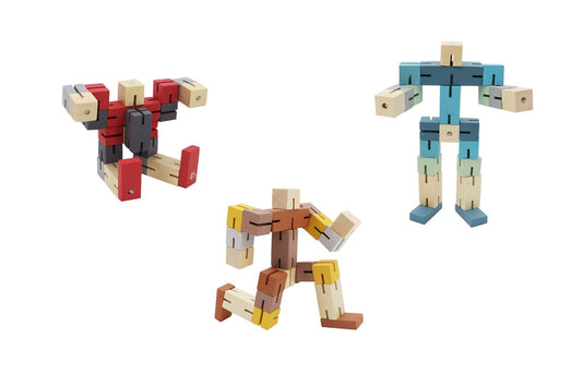 CALM & BREEZY TWIST & LOCK ROBOT CUBE SET OF 3 - Bamboo Sprout