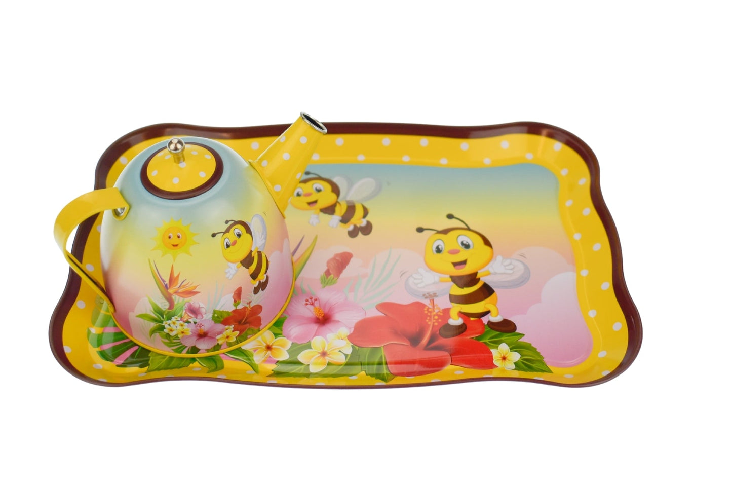 BEE TIN TEA SET 15PCS - Bamboo Sprout