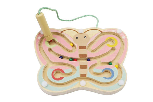 WOODEN BUTTERFLY MAGNETIC LABYRINTH - Bamboo Sprout