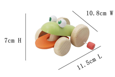 ECO PLAY PUSH A LONG CROAKING FROG - Bamboo Sprout