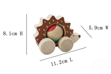 ECO PLAY PUSH A LONG SPINNING HEDGEHOG - Bamboo Sprout