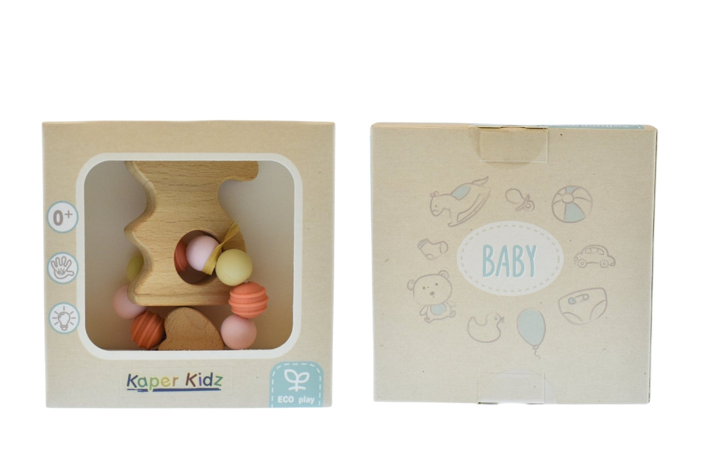 ECOBEAD BUNNY TEETHER - Bamboo Sprout