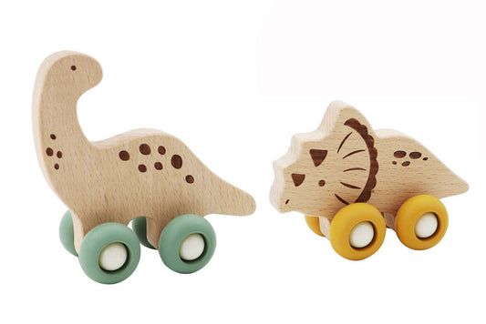 ECOWHEELS DINOSAUR MOVERS TRICERATOPS & DIPLODOCUS - Bamboo Sprout