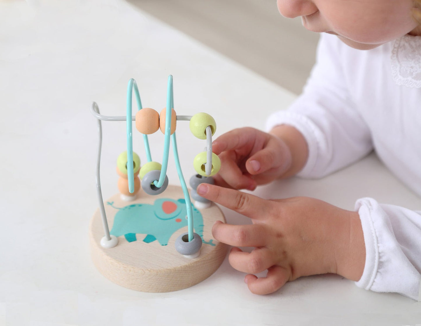 ELEPHANT JUNGLE ANIMAL SMALL ROLLER COASTER BEAD MAZE - Bamboo Sprout