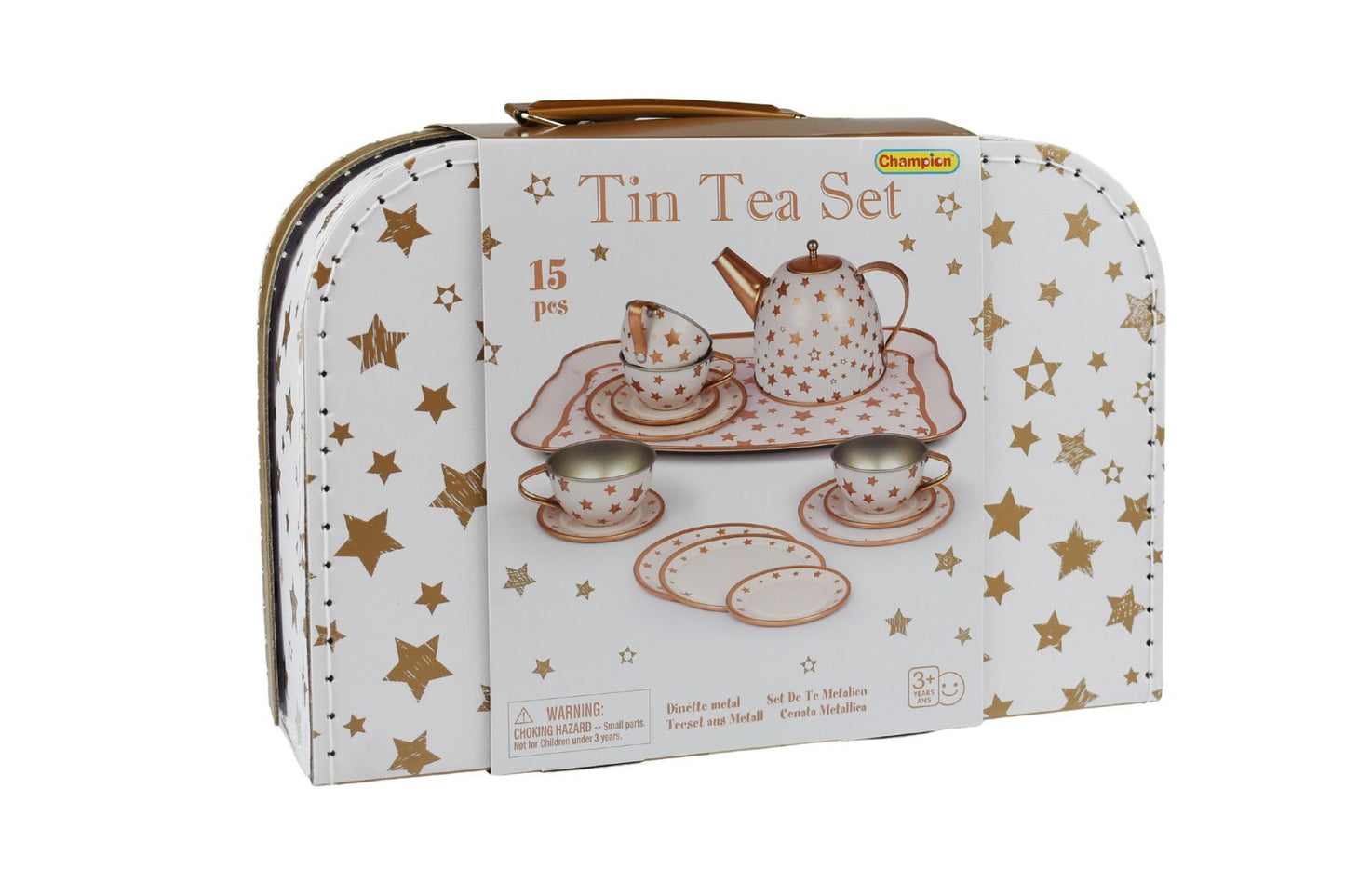 GOLD STAR TIN TEA SET IN SUITCASE - Bamboo Sprout