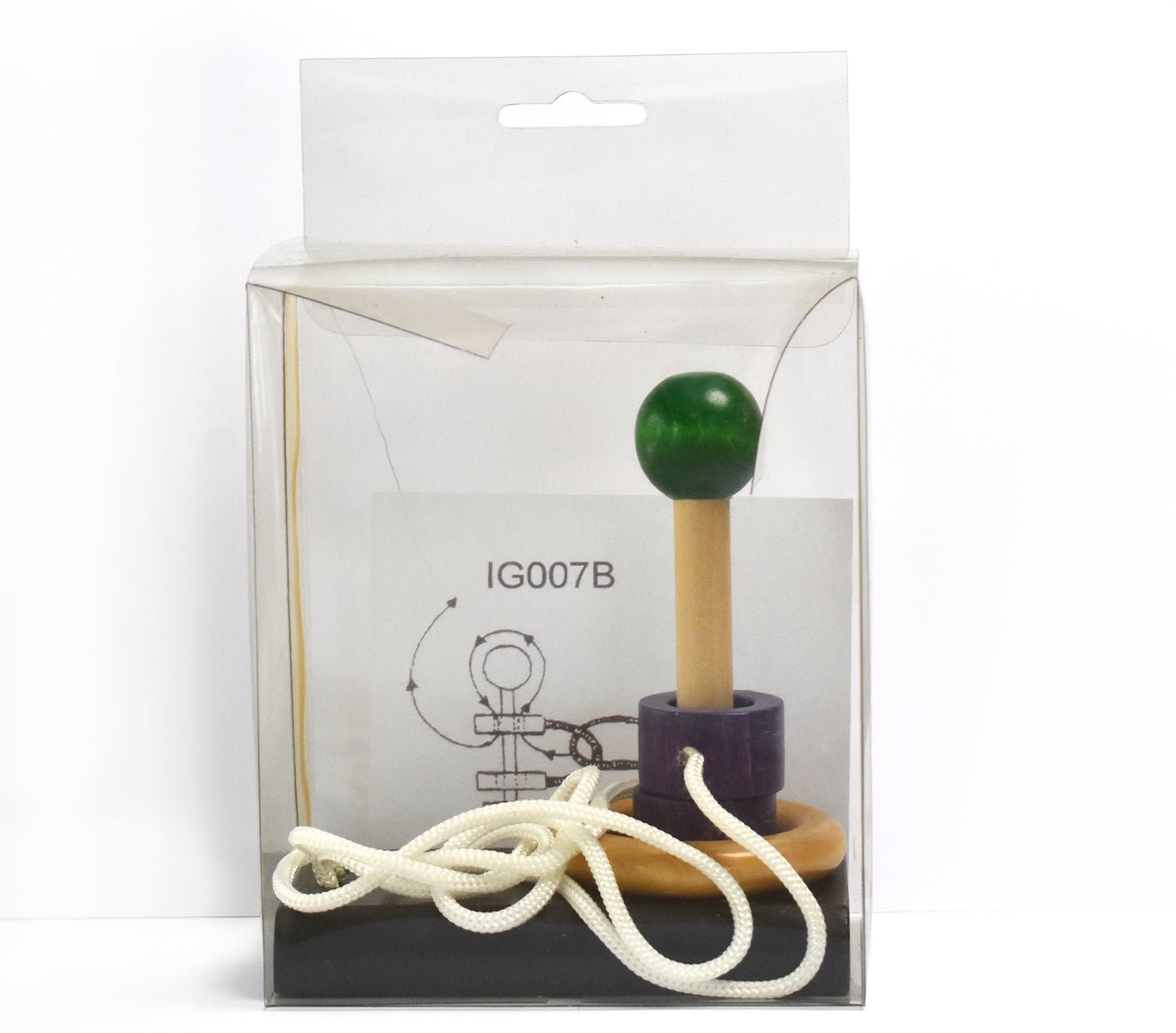 GREEN TOWER RING BRAINTEASER PUZZLE - Bamboo Sprout