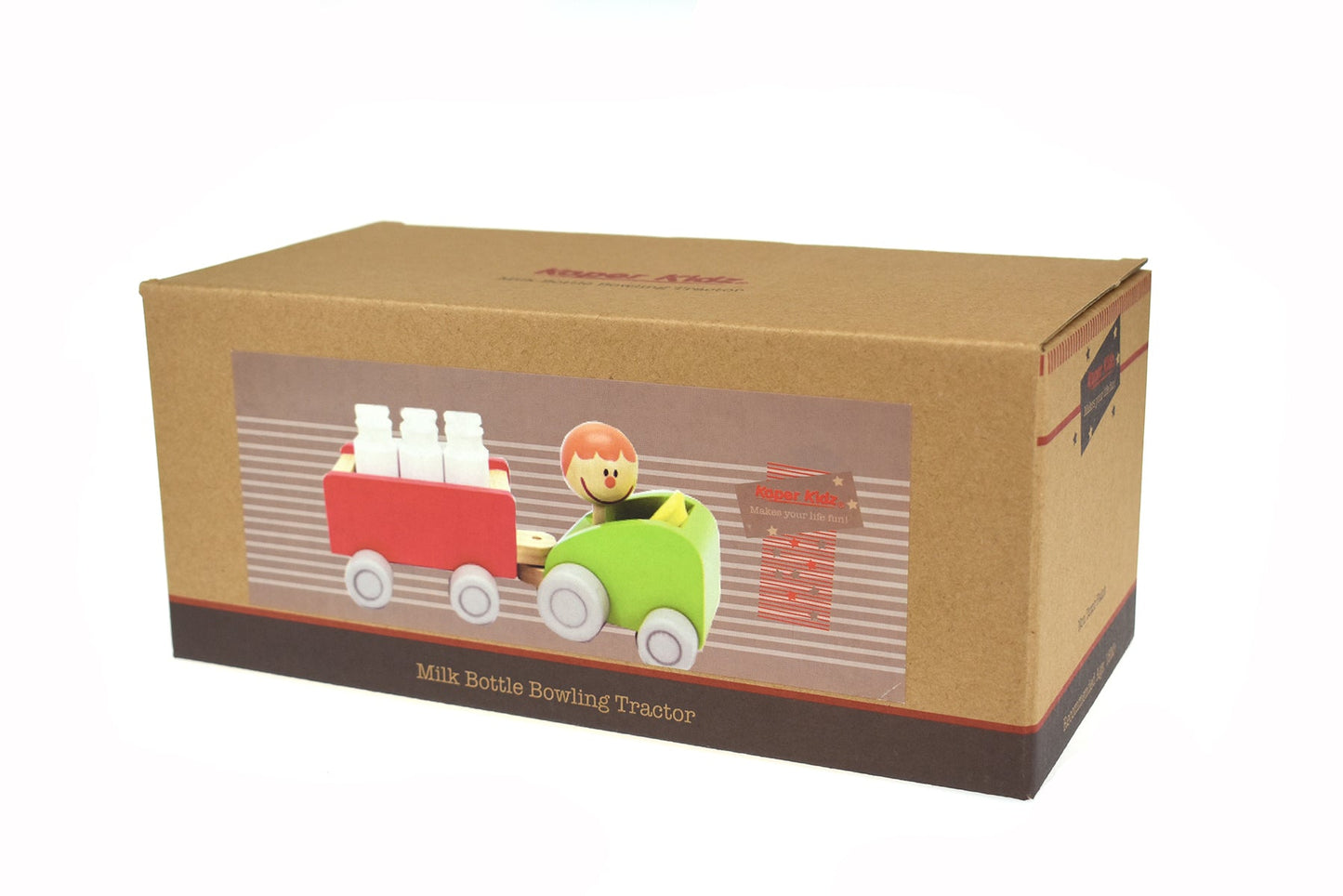 MILK BOTTLE TRACTOR & BOWLING SET - Bamboo Sprout