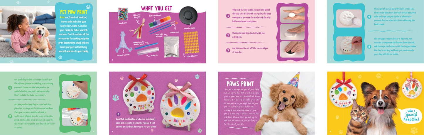 KAPER KIDZ PET PAW PRINT CRAFT KIT - Bamboo Sprout