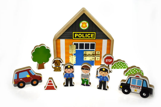 METAL LATCH PLAYSET - POLICE - Bamboo Sprout
