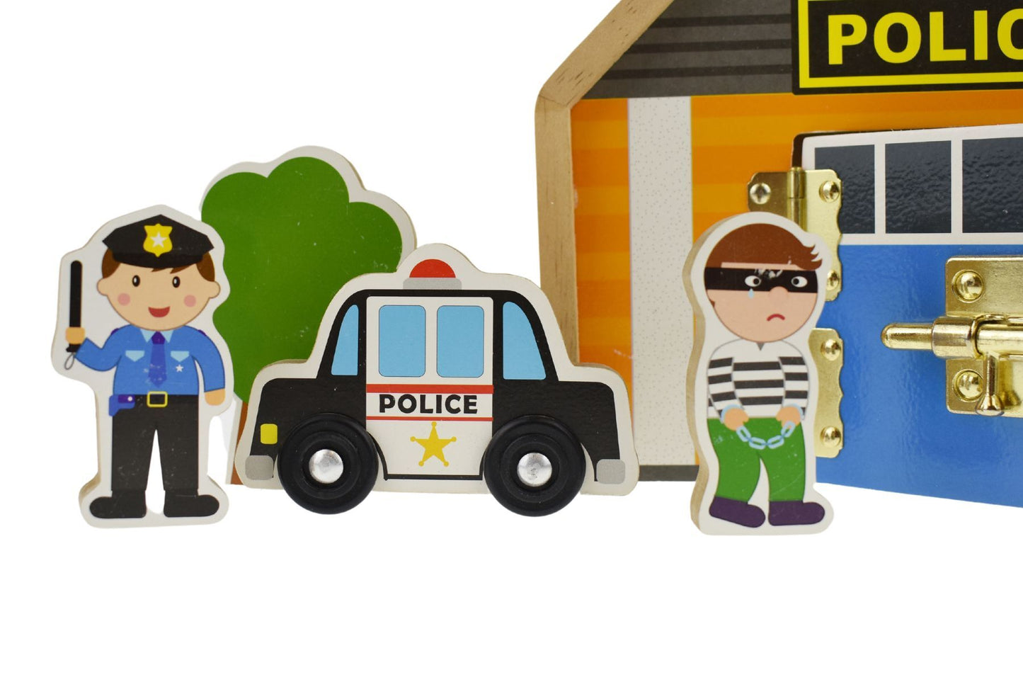METAL LATCH PLAYSET - POLICE - Bamboo Sprout