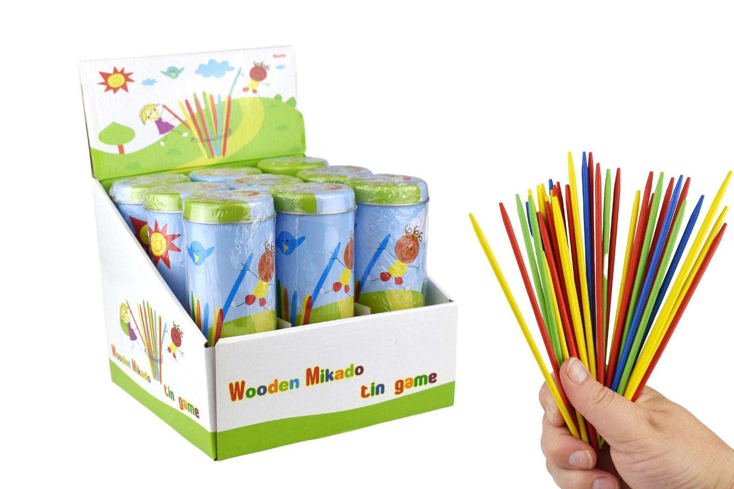 PRICE FOR ONE PICK UP STICKS MIKADO IN TIN GAME - Bamboo Sprout