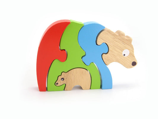 STACKING JIGSAW - BEAR & BABY - Bamboo Sprout