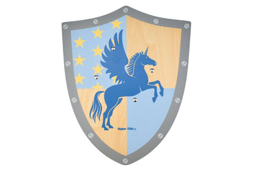 Kaper Kidz Sword & Shield Unicorn toy with colorful unicorn design and fantasy-themed sword and shield for kids.