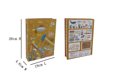 WOODEN UNDERWATER WORLD TAP A SHAPE IN BOOK CASE - Bamboo Sprout
