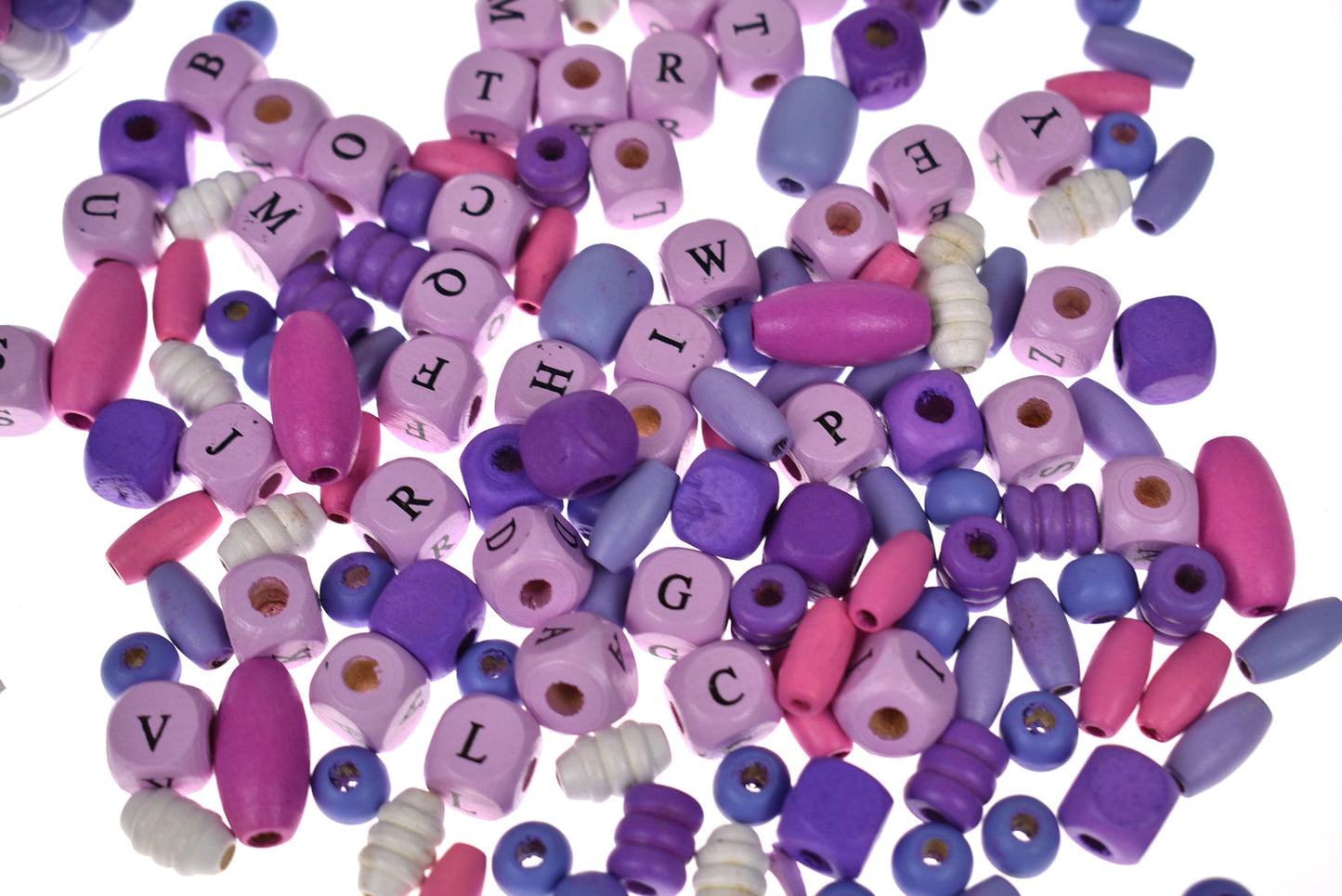 YUM YUM PURPLE PLUM CRAZY ALPHABET BEAD CRAFT KIT - Bamboo Sprout