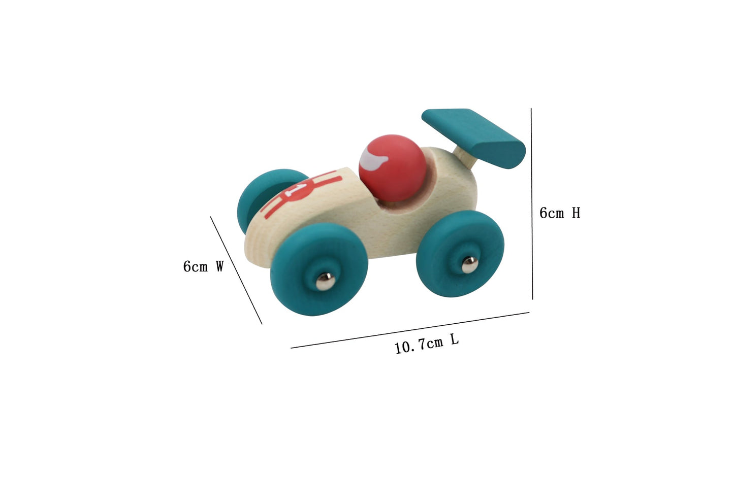 RETRO RACING CAR RED - Bamboo Sprout