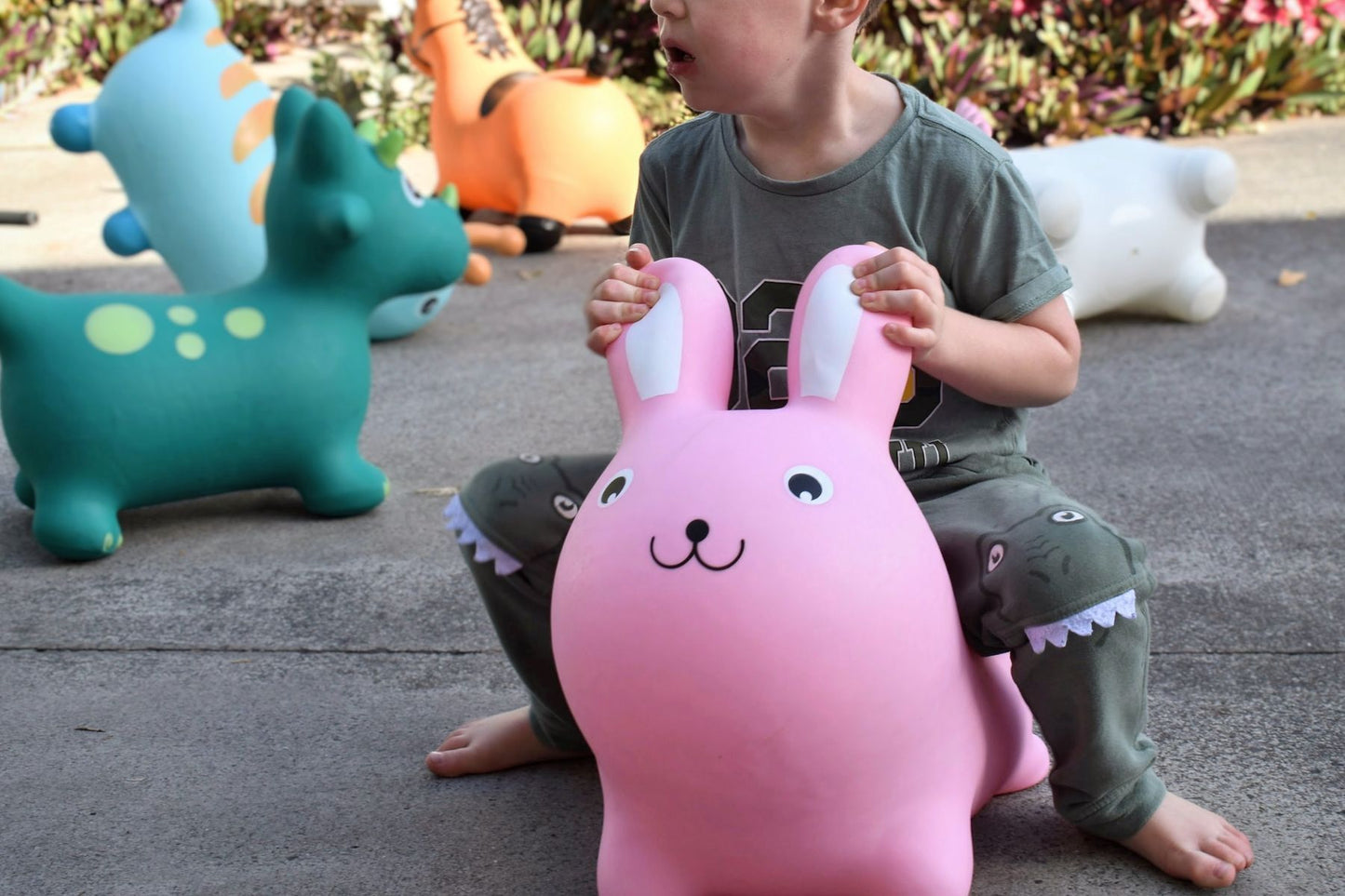 BOUNCY RIDER SPIKE THE TRICERATOPS - Bamboo Sprout