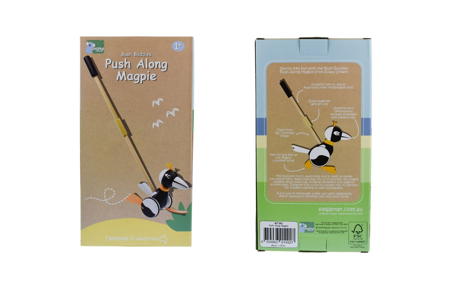 PUSH ALONG MAGPIE - Bamboo Sprout