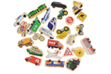 FRIDGE FRIENDS MAGNETIC AUSSIE VEHICLES 25PCS - Bamboo Sprout
