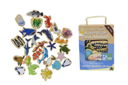 FRIDGE FRIENDS MAGNETIC AUSTRALIAN SEA ANIMALS 25PCS - Bamboo Sprout