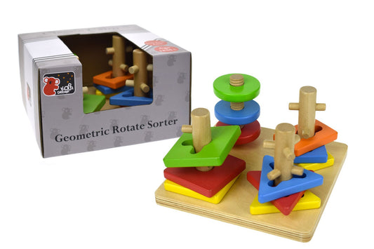 WOODEN ROTATING SHAPE SORTER - Bamboo Sprout