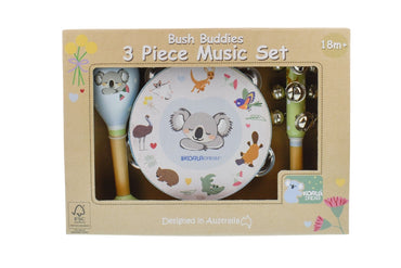 BUSH BUDDIES AUSTRALIAN ANIMALS 3PCS MUSICAL SET - Bamboo Sprout