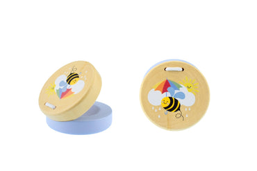BUZZY DAYS BEE WOODEN CASTANETS PRICE FOR 2 - Bamboo Sprout
