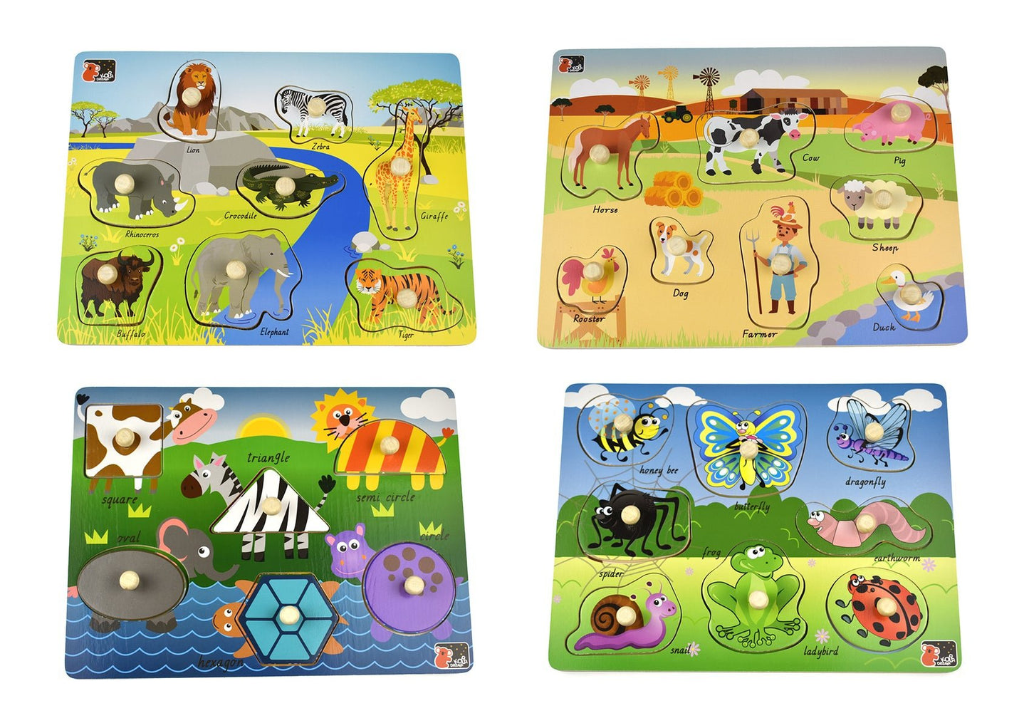 KOALA DREAM PEG & JIGSAW PUZZLE PACK OF 12 - Bamboo Sprout