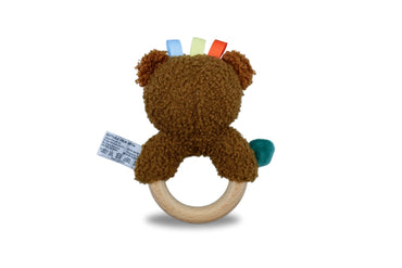 SNUGGLE BUDDY MAPLE BEAR WOODEN RING RATTLE - Bamboo Sprout