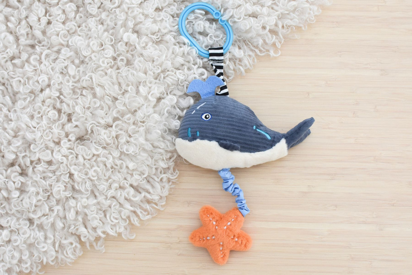 SNUGGLE BUDDY SPLASHY WHALE JIGGLER - Bamboo Sprout
