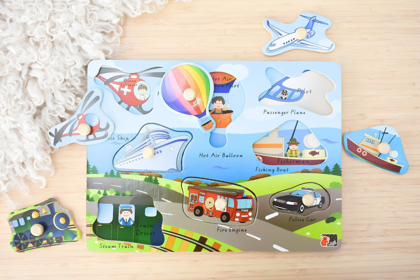 2 IN 1 TRANSPORT PEG PUZZLE - Bamboo Sprout