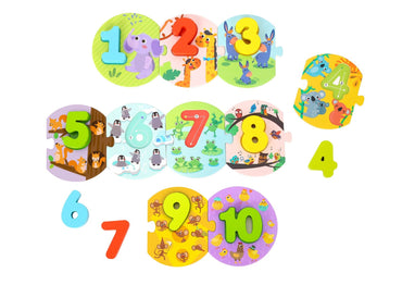 NUMBER PUZZLE IN CARRY BOX - Bamboo Sprout