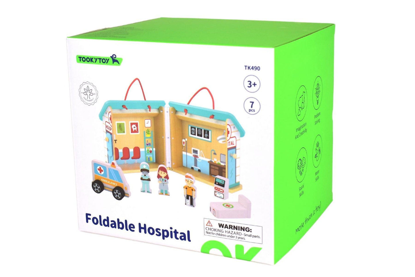 HOSPITAL PLAYSET WITH CARRY BOX - Bamboo Sprout