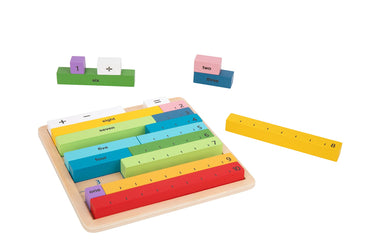 MATHS LEARNING RODS COUNTING GAME BOARD - Bamboo Sprout