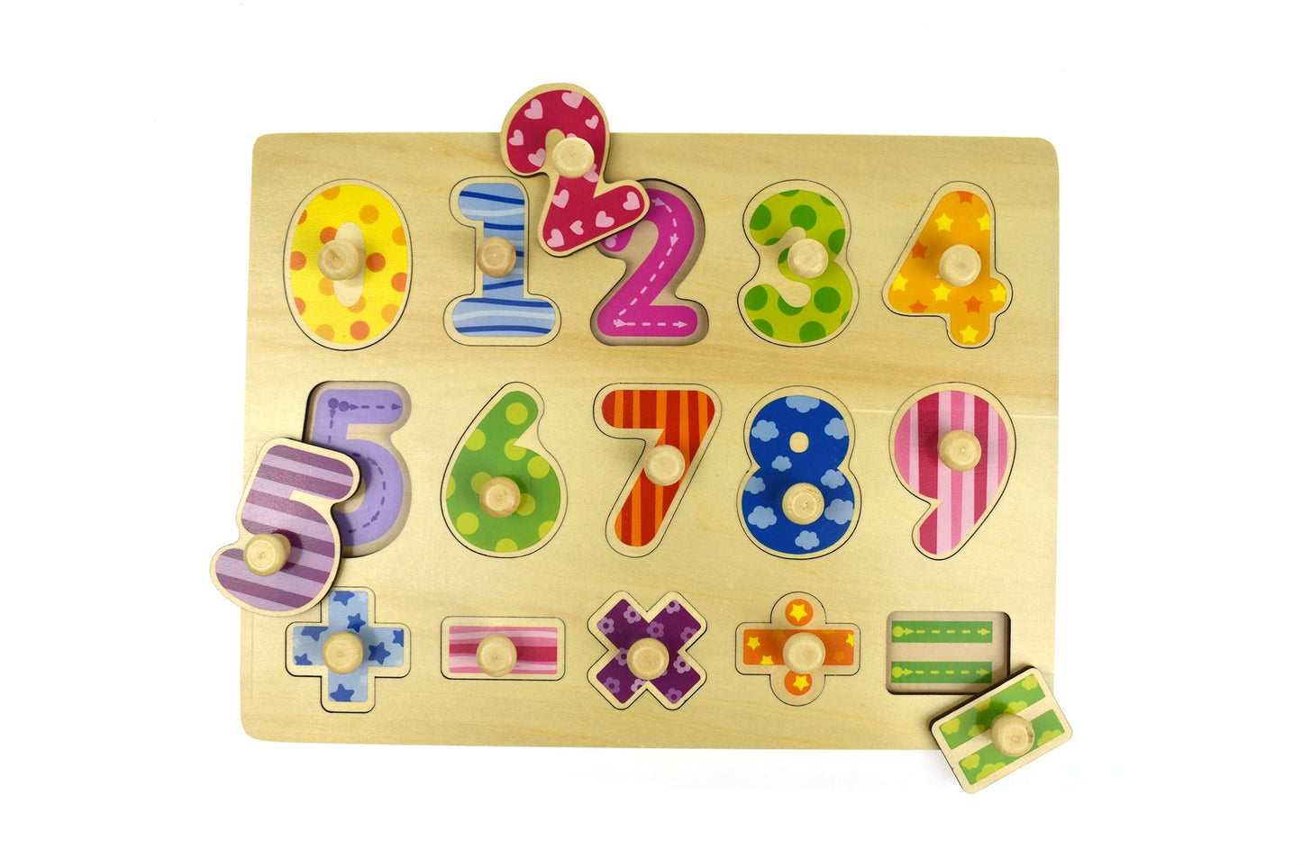 NUMBERS MATHS PEG PUZZLE - Bamboo Sprout