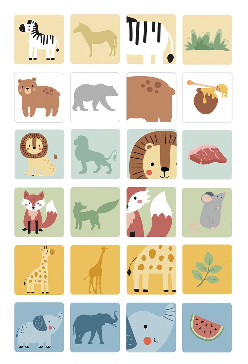 MY FOREST FRIENDS STACKING ANIMAL BLOCKS BOARD GAME - Bamboo Sprout