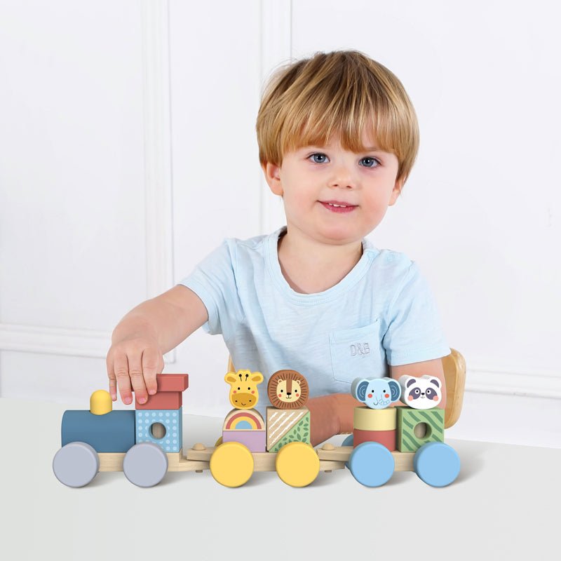 MY FOREST FRIENDS STACKING ANIMALS TRAIN - Bamboo Sprout