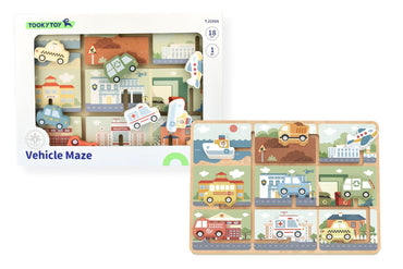TRAFFIC MAZE PUZZLE BOARD - Bamboo Sprout