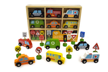 TRANSPORTATION VEHICLES & STREET SIGNS - Bamboo Sprout