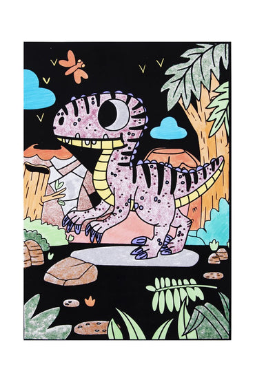 DINOSAUR VELVET COLOURING CRAFT KIT - Bamboo Sprout