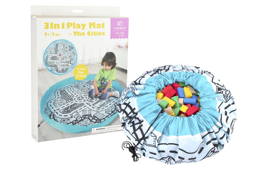 3 IN 1 PLAY MAT - THE CITIES - Bamboo Sprout