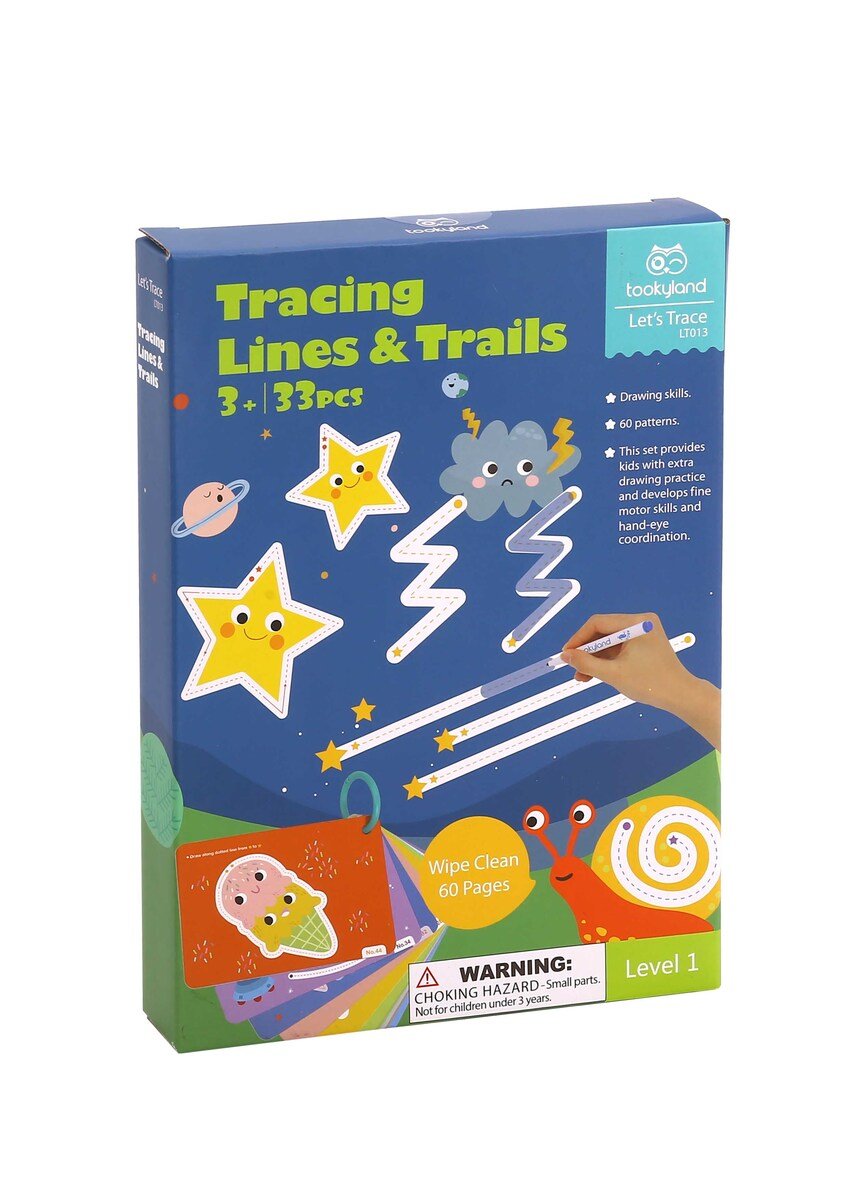 LET'S TRACE - TRACING LINES & TRAILS FLASH CARDS - Bamboo Sprout