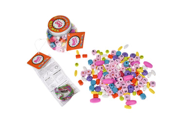 YUM YUM ORANGE JAZZ BERRY ALPHABET BEAD CRAFT KIT - Bamboo Sprout